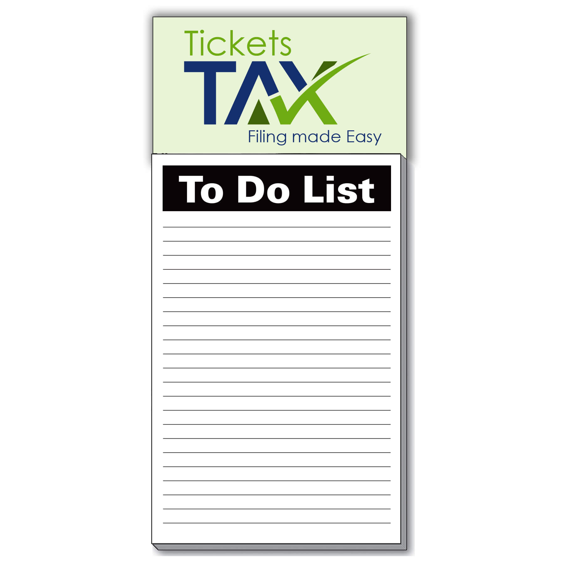 Imprinted Magnet with To Do List Pad